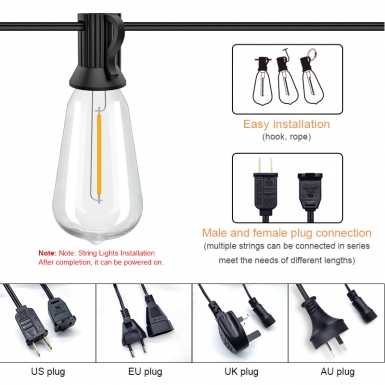 LED户外灯 - HCP080 ST38高压灯串LED